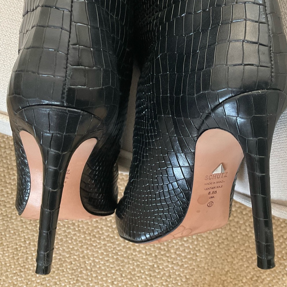 Schutz Maryana Boots in Black - Picture 5 of 9